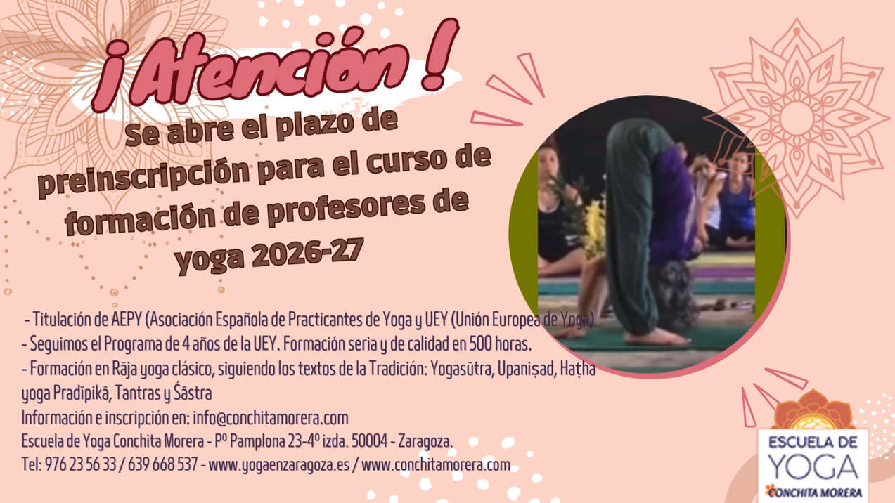 Formación de profesores de yoga 2026/2027